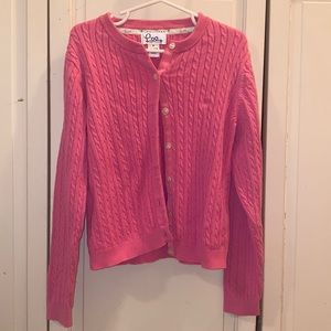 Girls Lilly Pulitzer cable knit sweater